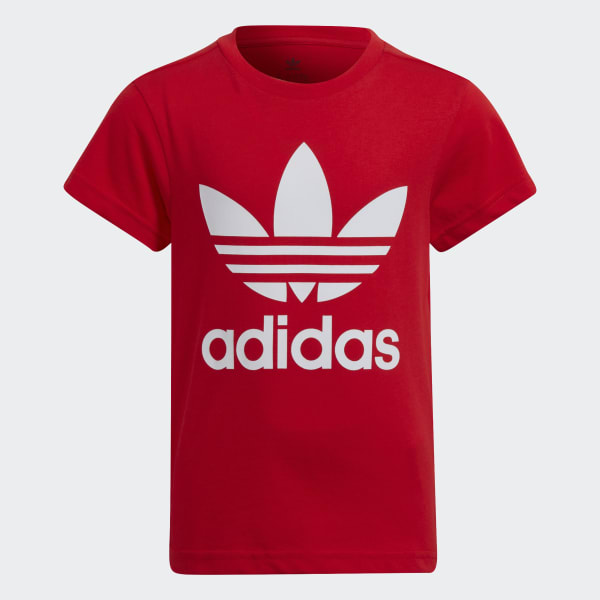 Rojo Camiseta Adicolor Trifolio