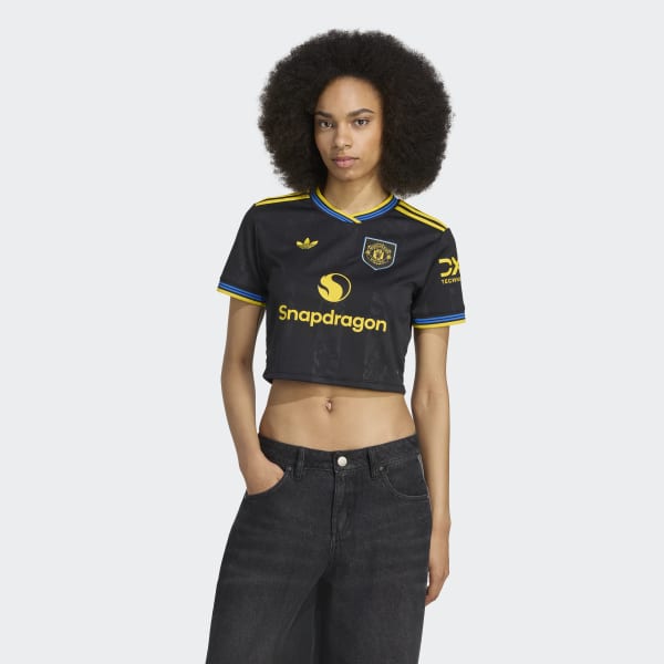 adidas Manchester United 25/26 Cropped Third Jersey - Black