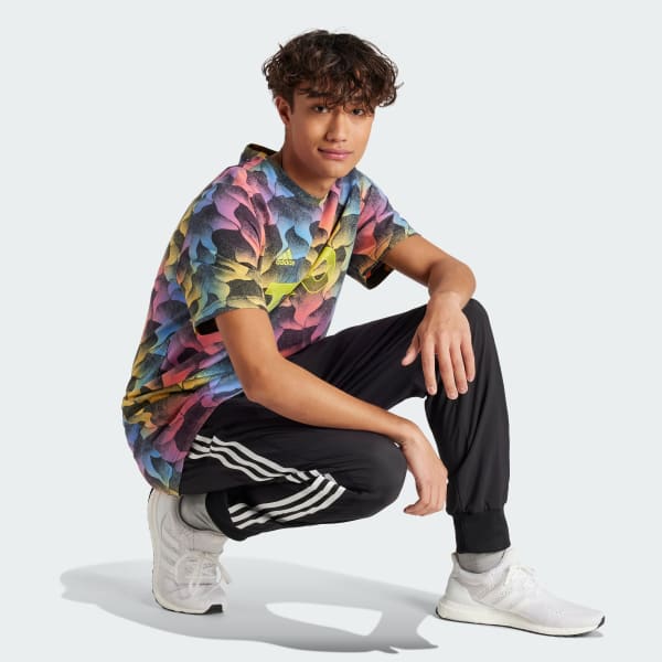 Naranja Playera Summer of Tiro Estampada