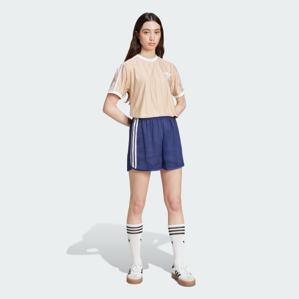 Beige Adicolor 3-Stripes Pinstripe T-shirt