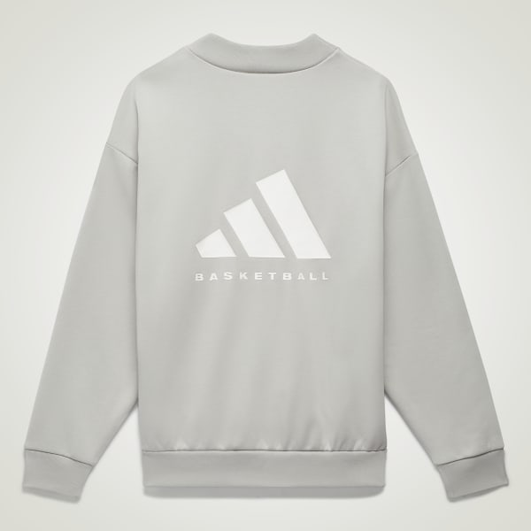adidas Sudadera adidas Basketball 001 Cuello Redondo Gris