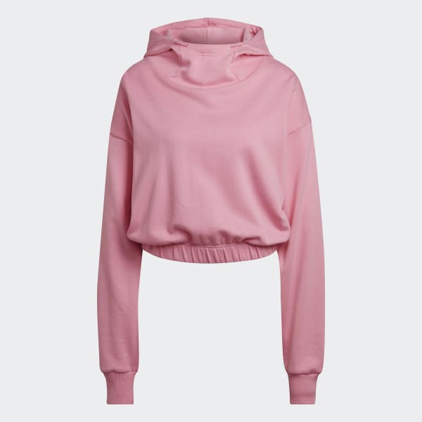 Rosa Camisola Curta com Capuz Studio Lounge TE823
