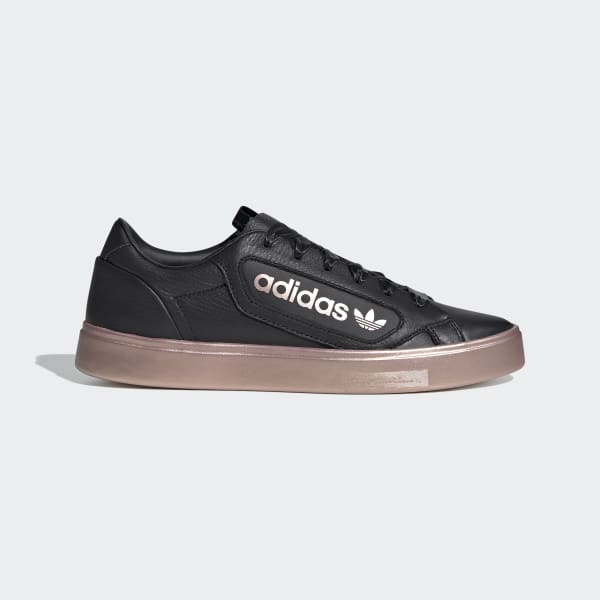 adidas black sleek shoes