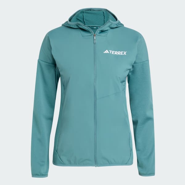 Verde Chaqueta con capucha Terrex Xperior Climawarm+ Wind Light Fleece