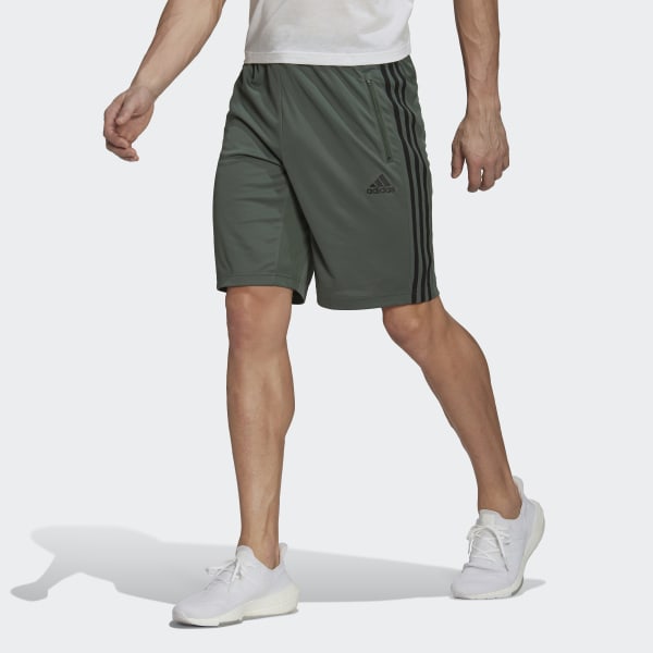 adidas Designed 2 Move 3-Stripes Primeblue Shorts - Green | Men's ...