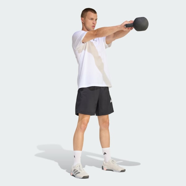 Beyaz CLIMACOOL TRAINING IDENTITY GRAFİK TİŞÖRT