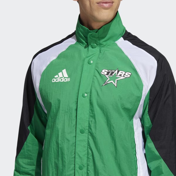 Men's adidas Green Dallas Stars Reverse Retro 2.0 Full-Snap Jacket
