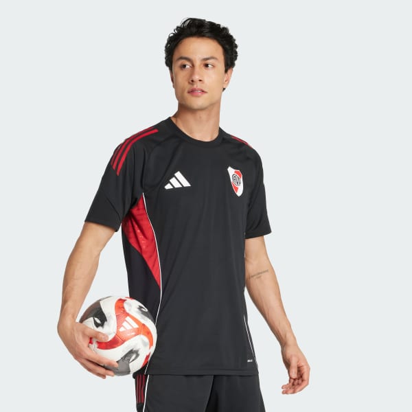 Negro Camiseta de Entrenamiento River Plate Tiro 25 Competition