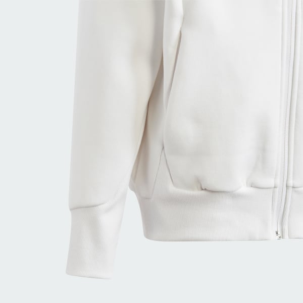 White adidas hoodie youth online