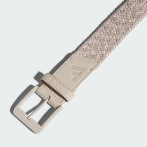 Beige 브레이디드 스트레치 벨트