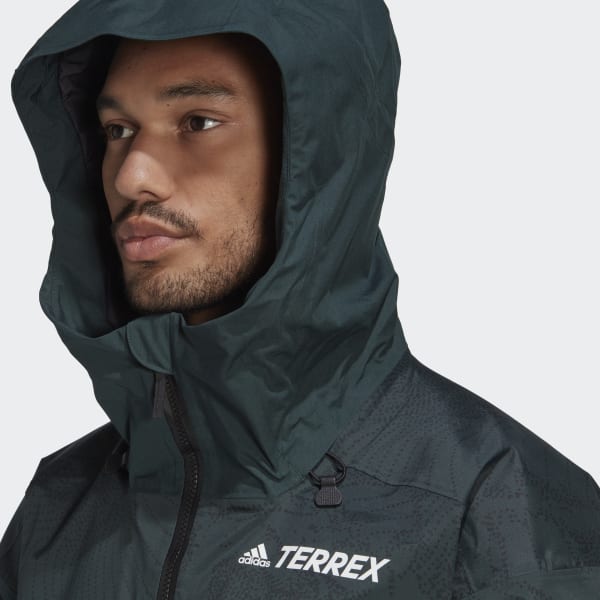 Zielony Terrex 2-Layer Insulated Snow Graphic Jacket MLT14