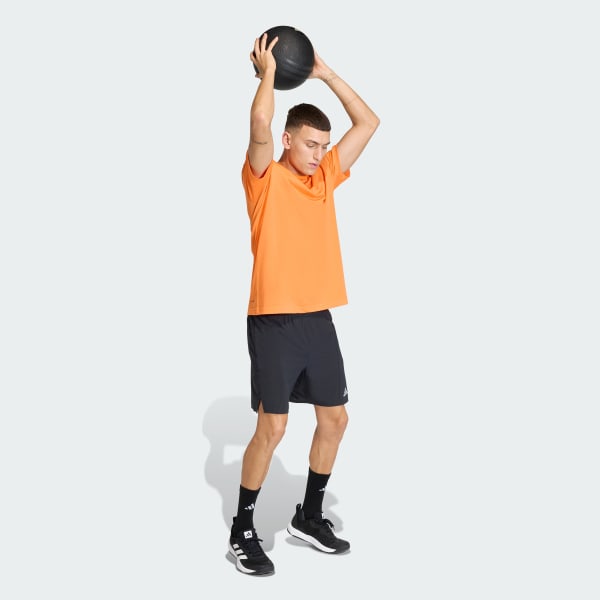 Orange CLIMACOOL TRAINING IDENTITY GRAPHIC T-SHIRT