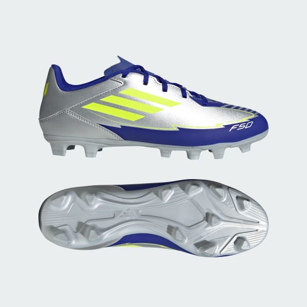 Plateado Chimpunes F50 Club Messi Firme/Multi-Terreno