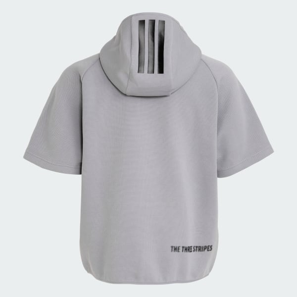 グレー 【ゴルフ】半袖スウェットフーディー