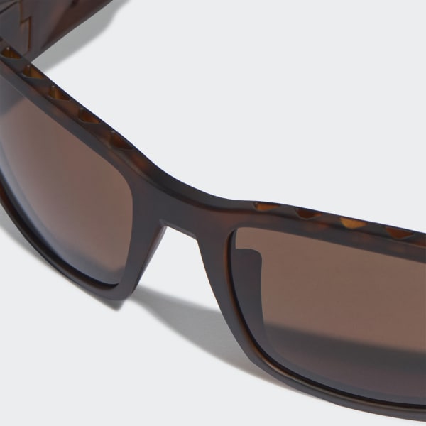 Marrone Occhiali da sole SP0007 Shiny Black Injected Sport