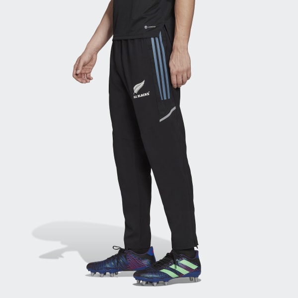 adidas All Blacks Rugby Presentation Tracksuit Bottoms Black