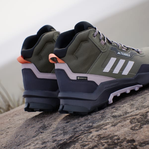 adidas Terrex AX4 Mid GORE TEX Hiking Shoes Green Free Shipping with adiClub adidas US