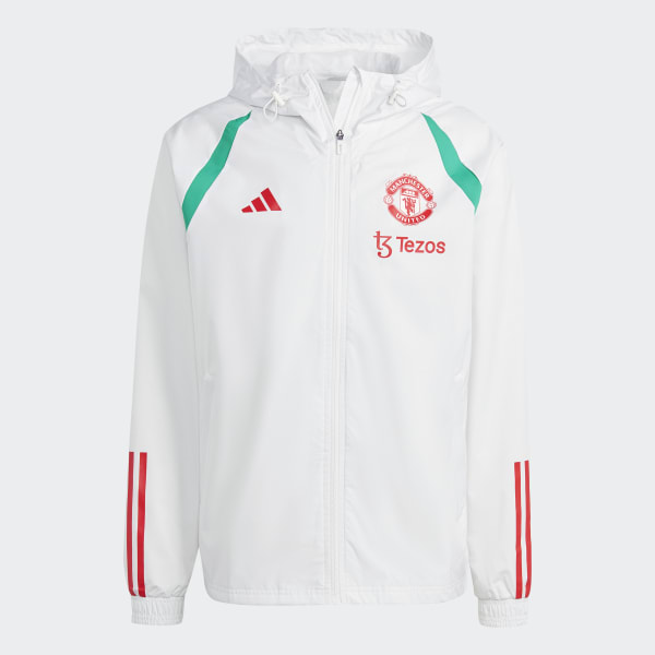 White Manchester United Tiro 23 All-Weather Jacket