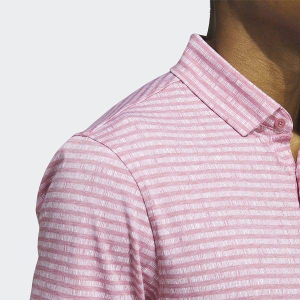 Pink adidas polo top