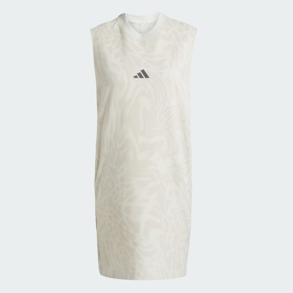 Multicolor Essentials 3-Stripes Print Sleeveless Dress