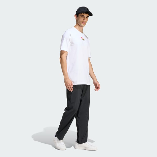 Branco CAMISETA BORDADO PEQUENO ESTAMPA FUTEBOL