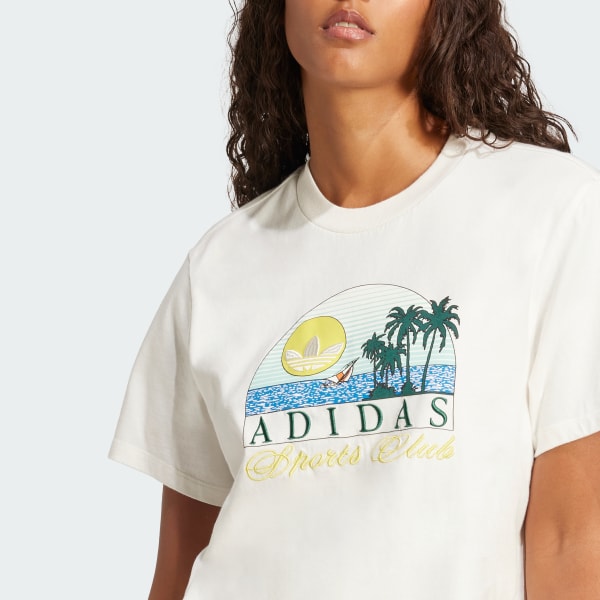 ★★Adairs★★ Trefoil Series Elevated Tee White JD0665 adidas Trefoil Series Fashion Elevated Tee - White | Free