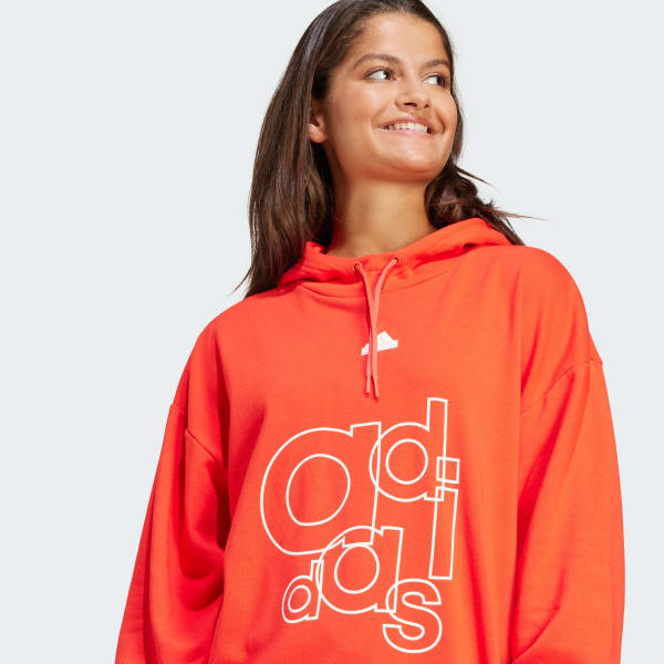 French Terry Print Hoodie