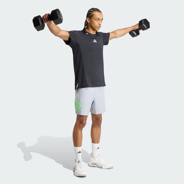 สีเทา กางเกงขาสั้น Icon 3-Stripes