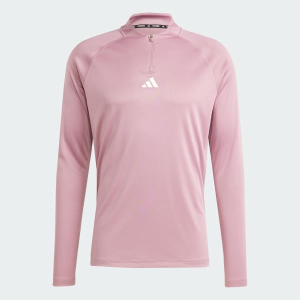 adidas Gym Heat Long Sleeve Tee Pink Men's Training | adidas US