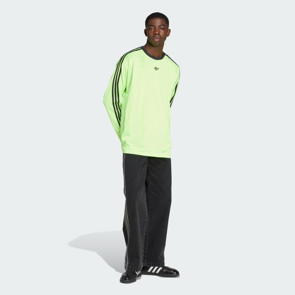 Gron adidas Adicolor Jacquard langærmet trøje