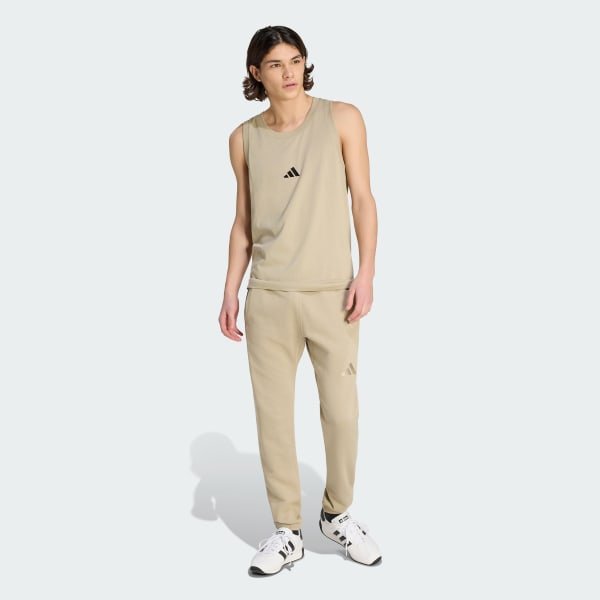 Brown ALL SZN French Terry Regular Tapered Pants