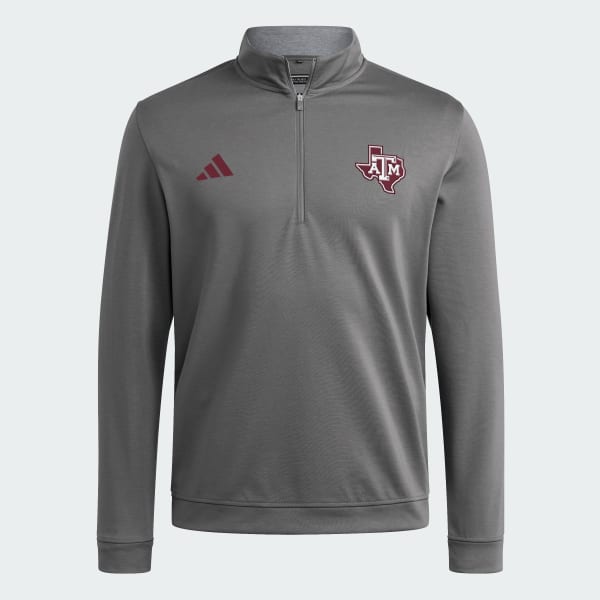 adidas Texas A&M Aggies Coaches Elevated Golf Quaterzip