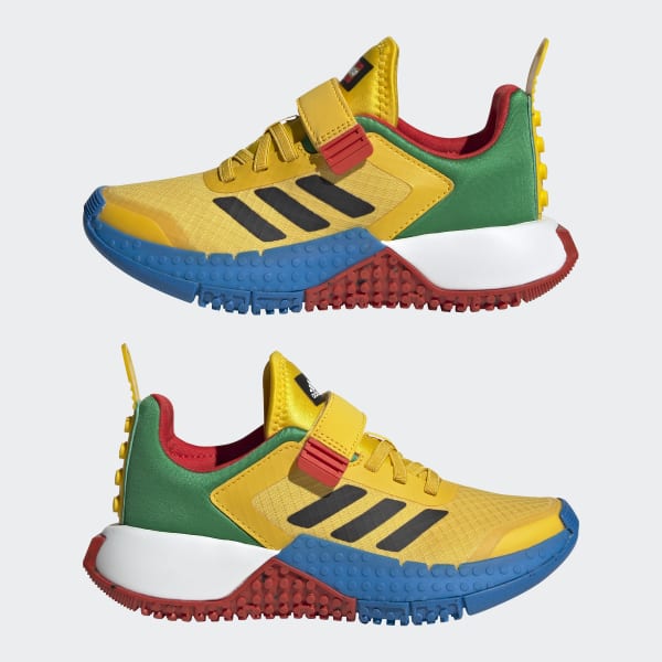 Żolty adidas Sport DNA x LEGO®Lifestyle Elastic Lace and Top Strap Shoes