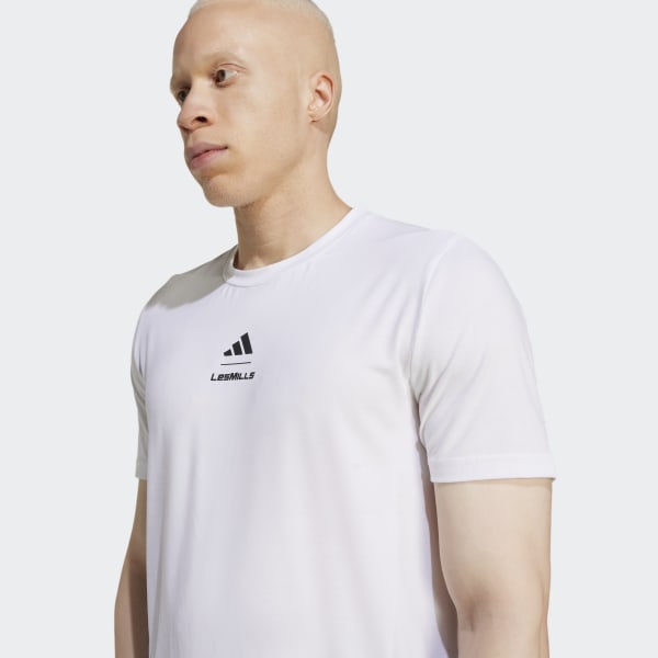adidas × LesMILLS Tシャツ メンズXLサイズ リストバンド付き adidas アディダス メンズ Les Mills ユニバーサルグラフィック
