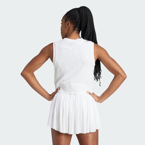 Blanc Crop top Tennis Pro AEROREADY