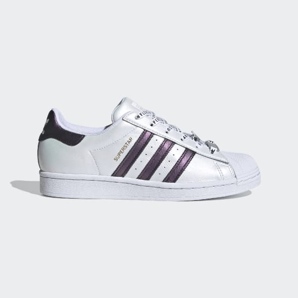Women's Superstar Cloud White and Light Purple Shoes | adidas US