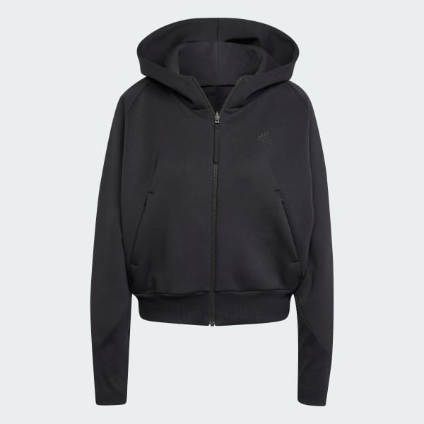 Svart adidas Z.N.E. Full-Zip Hettegenser