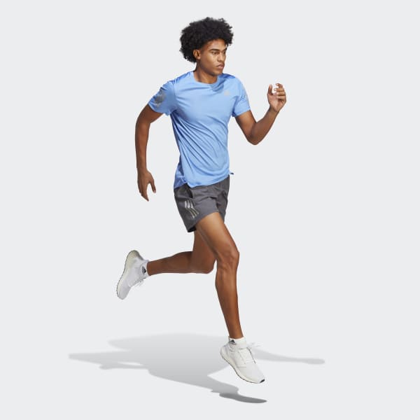 adidas Own the Run Tee - Blue | Free Shipping with adiClub | adidas US