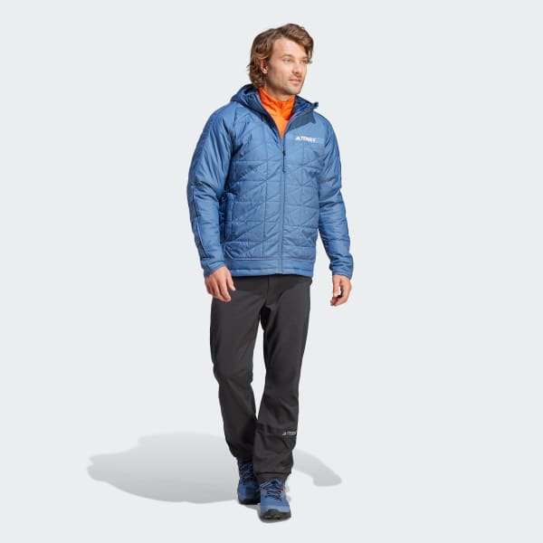 adidas Terrex Multi Insulation | Jacket Blue | - Men\'s adidas US Hiking Hooded