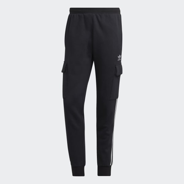 adidas Adicolor 3-Stripes Cargo Slim Joggers - Black | adidas UK