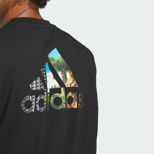【Oblada】SHEER LONG SLEEVE TEE BOENLE Yellow Lemon Blue Leaves Long Sleeve Shirts for Women