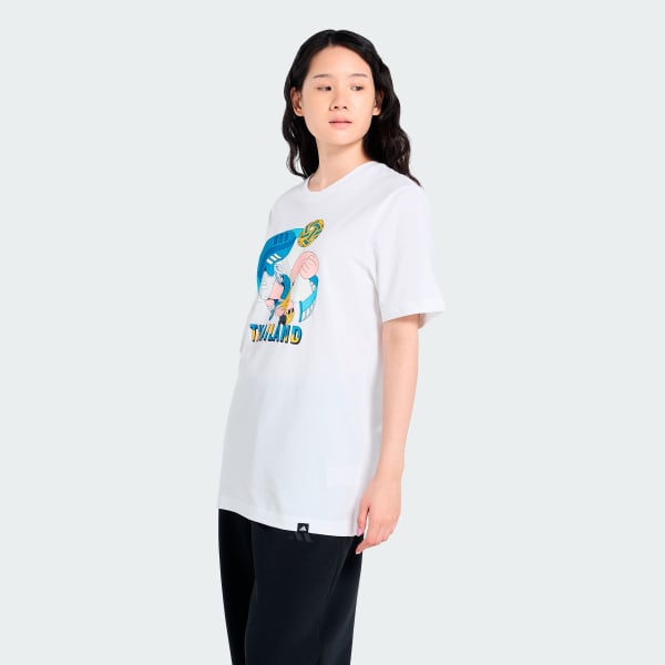 สีขาว เสื้อกราฟฟิกเซปักตะกร้อ