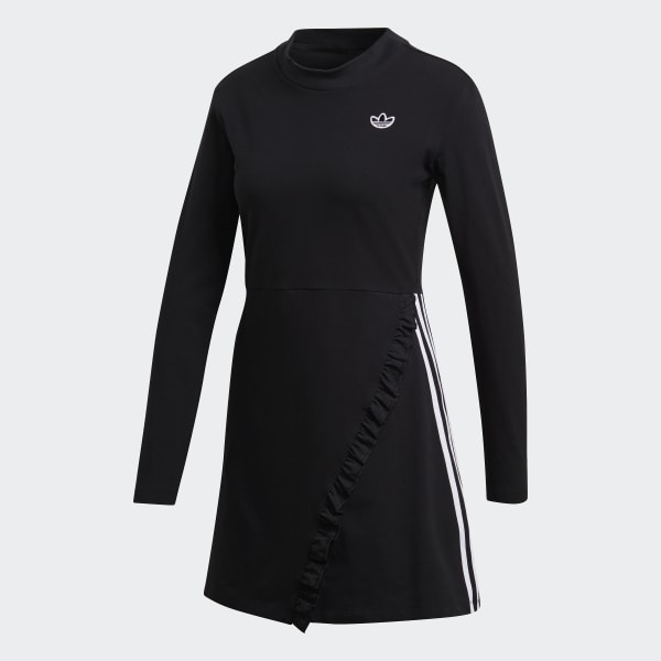 adidas black dress long sleeve