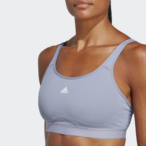 Lila adidas TLRD Move Training High-Support Bra