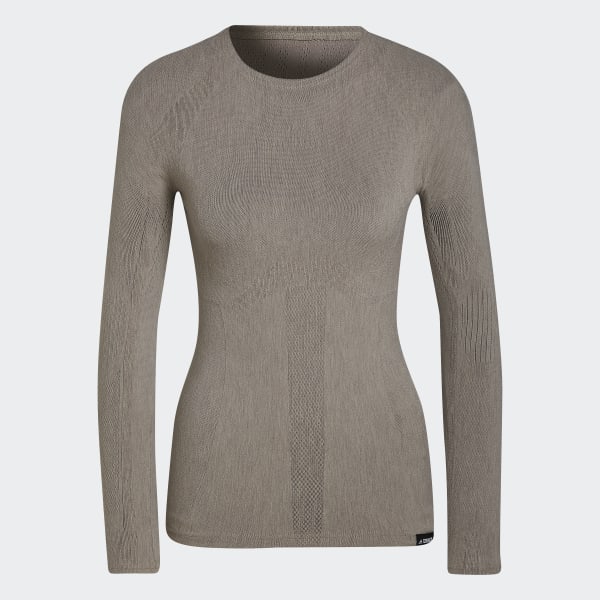 Γκρι Terrex DRYNAMO™ Eco Merino Long Sleeve Tee