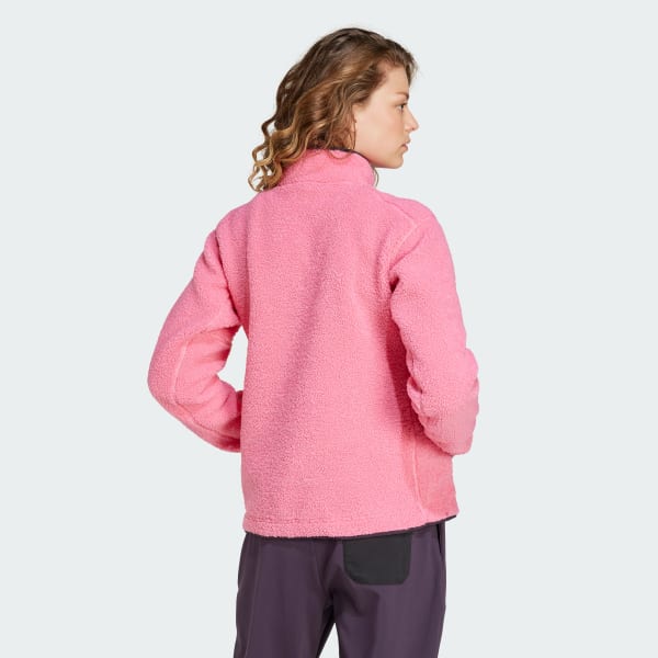 Mサイズ　 peak field utility pullover adidas Terrex Xploric High Pile Fleece Pullover Sweatshirt - Pembe
