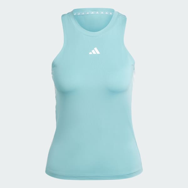 Turquoise AEROREADY Train Essentials Regular 3-Stripes Tank Top