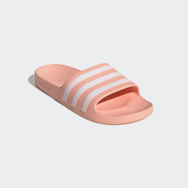 Women's Adilette Pink and White Aqua Slides | adidas UK