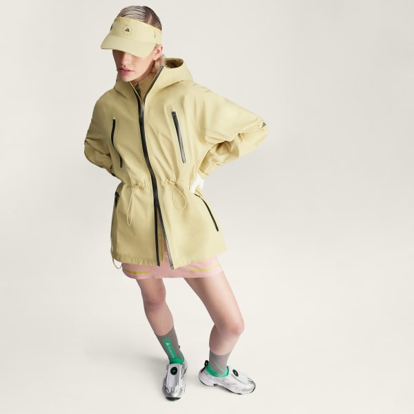 Gelb adidas by Stella McCartney TrueNature Short Regenjacke