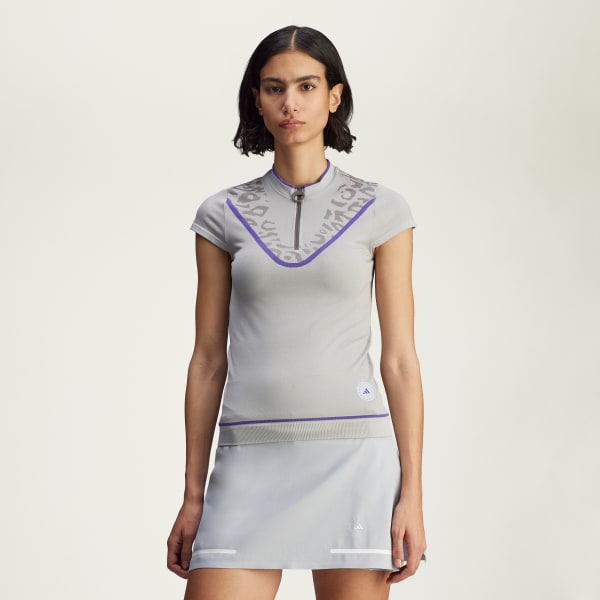 Grey adidas by Stella McCartney TrueNature Golf Polo Shirt